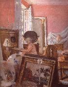 Edouard Vuillard Mrs Black searle in her room painting